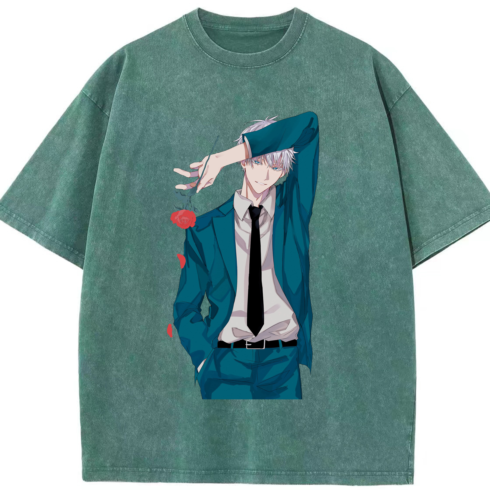 （画像用） 呪術廻戦 Jujutsu Kaisen 綿100% ヴィンテージ風 半袖Tシャツ（フロントプリント）